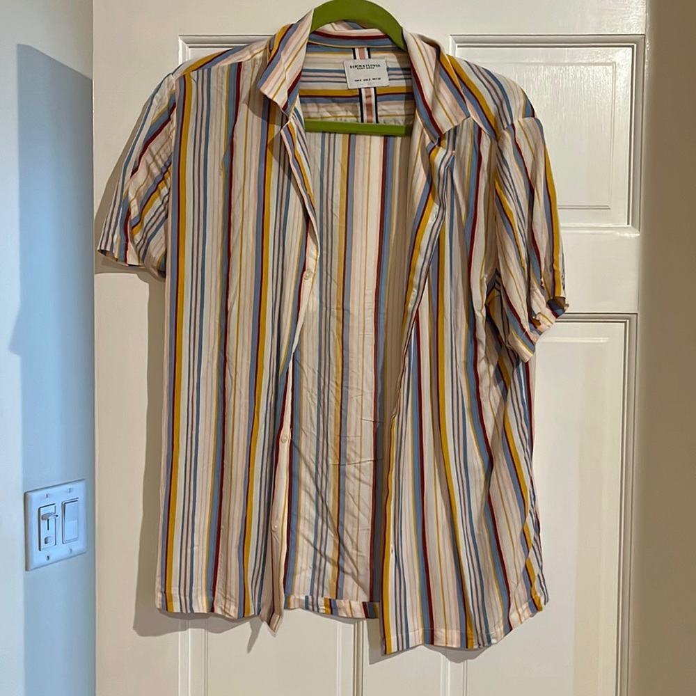 Striped button down